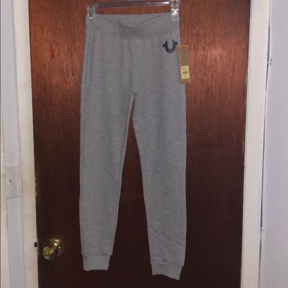 sellin true religion kid size sweatpants medium